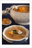 Vegetable soup in tureen by Anonymous