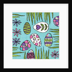 Easter eggs and grass by Anonymous