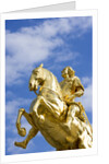 Golden Rider Equestrian Statue in Dresden by Anonymous