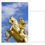 Golden Rider Equestrian Statue in Dresden by Anonymous
