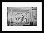 Outside a Country Fair Side-Show Tent Announcing Oddities by Anonymous