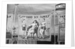 Outside a Country Fair Side-Show Tent Announcing Oddities by Anonymous