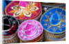 Stacks of souvenir sombreros by Anonymous