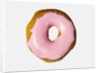 Donut with pink icing by Anonymous