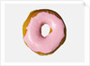 Donut with pink icing by Anonymous