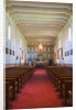 Church interior at Mission Santa Ines by Anonymous