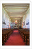 Church interior at Mission Santa Ines by Anonymous