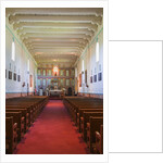 Church interior at Mission Santa Ines by Anonymous