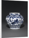 Blue and white Yuan dynasty Guan by Anonymous
