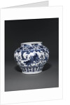 Blue and white Yuan dynasty Guan by Anonymous