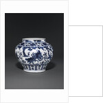 Blue and white Yuan dynasty Guan by Anonymous