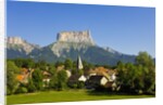 Mount Aiguille above the village of Chichilianne by Anonymous
