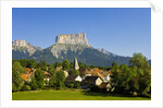 Mount Aiguille above the village of Chichilianne by Anonymous