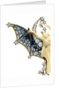 Detail of Art Nouveau diamond, ivory and plique-a-jour enamel Belle du Nuit brooch by Anonymous