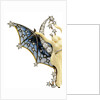 Detail of Art Nouveau diamond, ivory and plique-a-jour enamel Belle du Nuit brooch by Anonymous