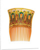 One of a pair of Art Nouveau tortoiseshell and enamel hair combs by Braquemond by Anonymous