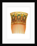 One of a pair of Art Nouveau tortoiseshell and enamel hair combs by Braquemond by Anonymous