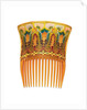 One of a pair of Art Nouveau tortoiseshell and enamel hair combs by Braquemond by Anonymous