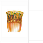 One of a pair of Art Nouveau tortoiseshell and enamel hair combs by Braquemond by Anonymous