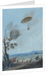 Andre-Jacques Garnerin descending in parachute by Anonymous