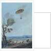 Andre-Jacques Garnerin descending in parachute by Anonymous