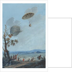 Andre-Jacques Garnerin descending in parachute by Anonymous