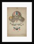 Balloons carrying two men by Anonymous