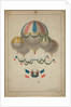 Balloons carrying two men by Anonymous