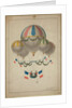 Balloons carrying two men by Anonymous