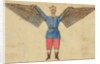Man with wings attached to tunic by Anonymous