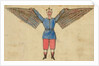 Man with wings attached to tunic by Anonymous