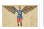 Man with wings attached to tunic by Anonymous