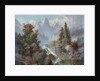 Cascade in the Rocky Mountains by Anonymous