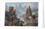 Cascade in the Rocky Mountains by Anonymous