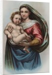 Lithograph of Raphael's Sistine Madonna by Anonymous