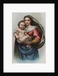 Lithograph of Raphael's Sistine Madonna by Anonymous