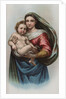 Lithograph of Raphael's Sistine Madonna by Anonymous
