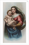 Lithograph of Raphael's Sistine Madonna by Anonymous