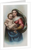 Lithograph of Raphael's Sistine Madonna by Anonymous