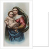 Lithograph of Raphael's Sistine Madonna by Anonymous