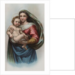 Lithograph of Raphael's Sistine Madonna by Anonymous