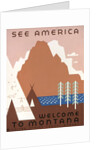 See America Welcome to Montana poster by Jerome Henry Rothstein