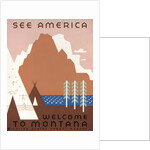 See America Welcome to Montana poster by Jerome Henry Rothstein