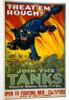 Treat 'Em Rough! Join the Tanks poster by August William Hutaf