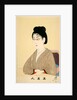 Print of woman wearing wire spectacles by Hashimoto Chikanobu
