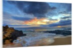 Sunset over Secret Beach at Makena on Maui by Anonymous