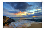 Sunset over Secret Beach at Makena on Maui by Anonymous