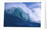 Surfer shooting the curl of Jaws at Peahi on Maui by Anonymous