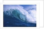 Surfer shooting the curl of Jaws at Peahi on Maui by Anonymous