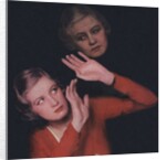 Woman fending off aging by Anonymous